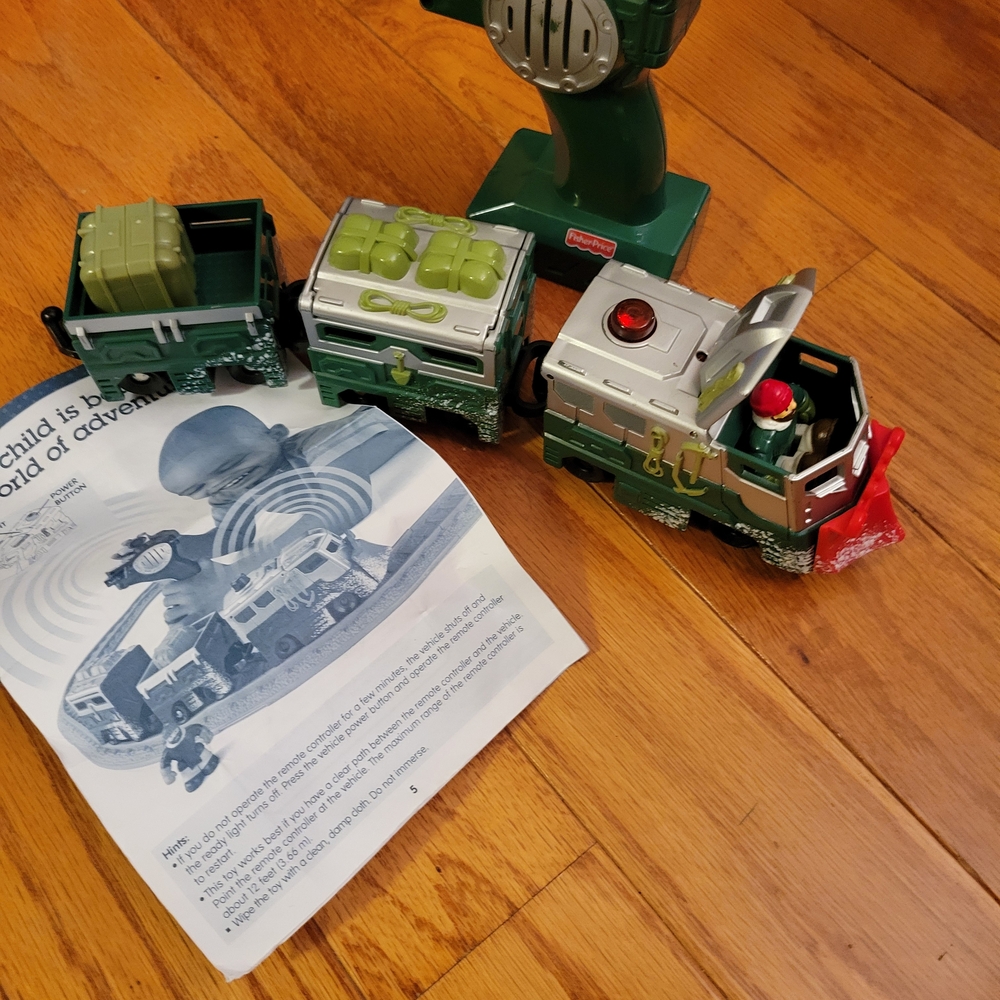 Fisher-Price Green and Silver Adventure Train